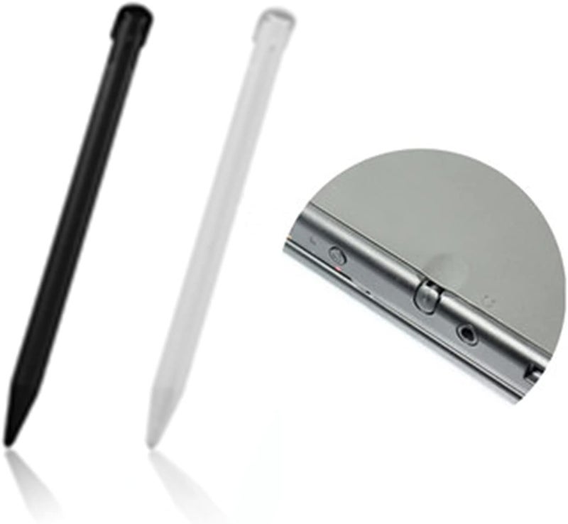 XHBTS 3 Pcs Plastic Replacement Touch Screen Stylus Pen, Compatible with Nintendo New 3DS XL, New 3DS LL (Black) - Image 2